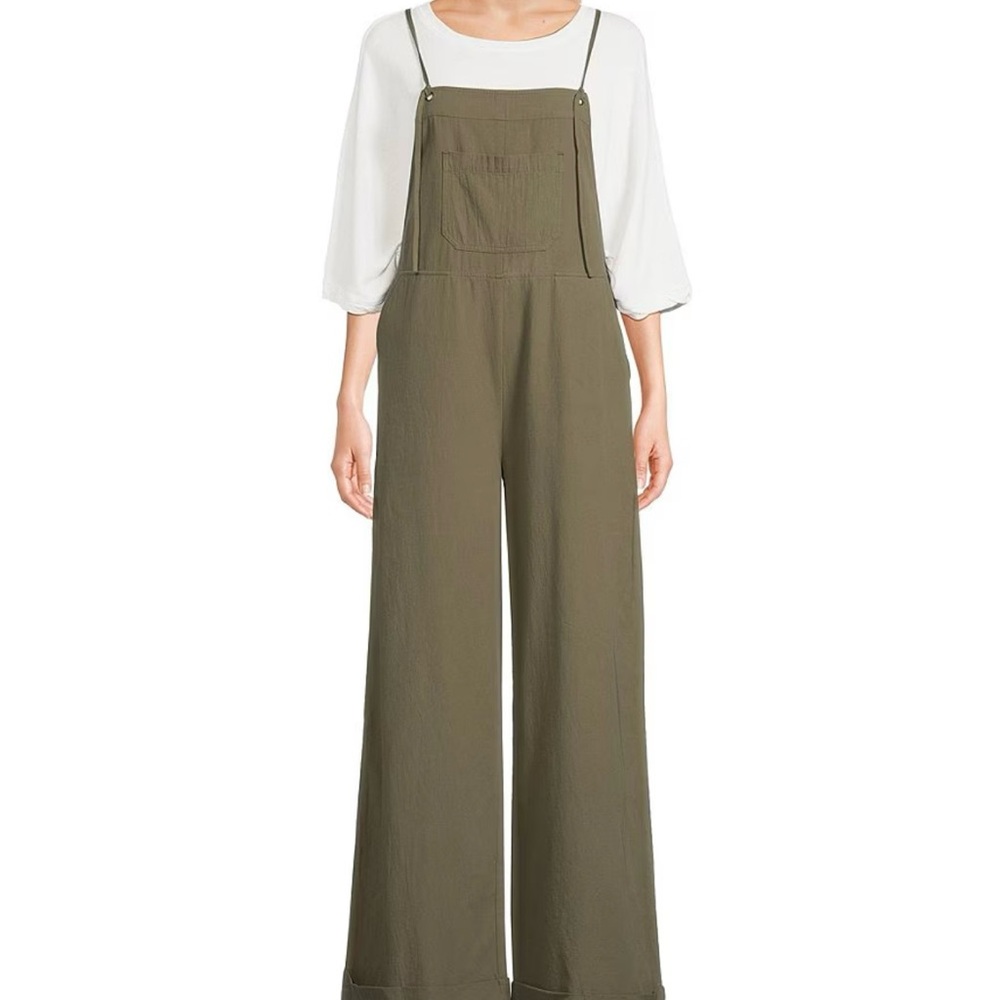 Chelsea & Violet - Olive Green Overalls